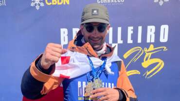 Georgian Para Snowboarder Luka Lomaia Won Two Gold Medals in Chile